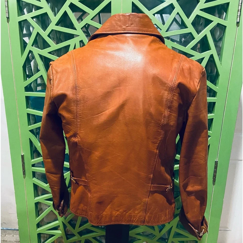 East West Leathers San Francisco Vintage STATEMENT PIECE Leather Jacket - Picture 9 of 14